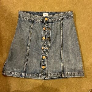 Express Karlie Kloss Denim Mini Skirt